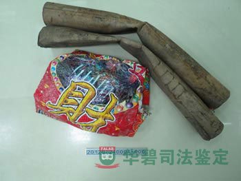 已燃烧的礼炮样品