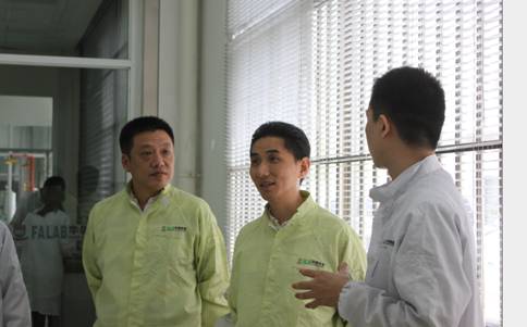 苏州工业园区科技局领导一行来访华碧